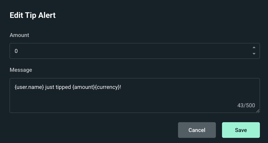 Chat alert module example